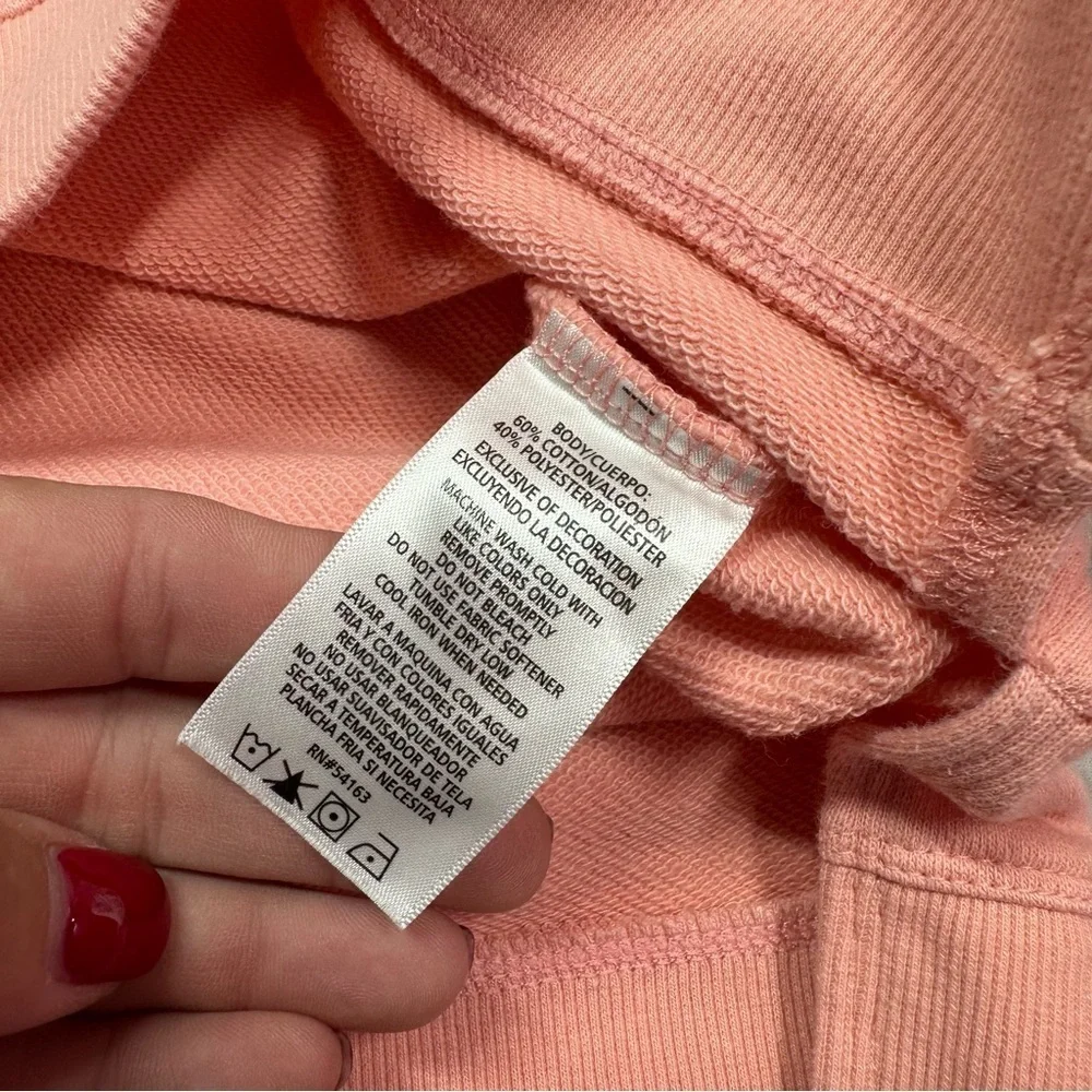 Calvin Klein Coral Sweatshirt with Logo sz XL casual activewear travel